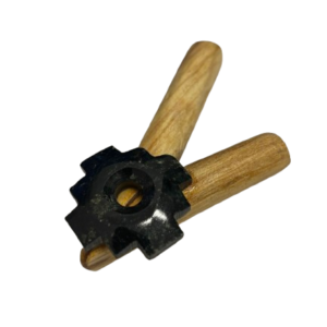 Kuripe para rapé  madera palo santo piedra serpentina mod chacana k75