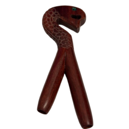 Kuripe para rapé  madera drago piedra chispas crisocola mod serpiente k16