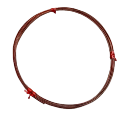 Cobre media caña 5x2mm cinta naranja recocida